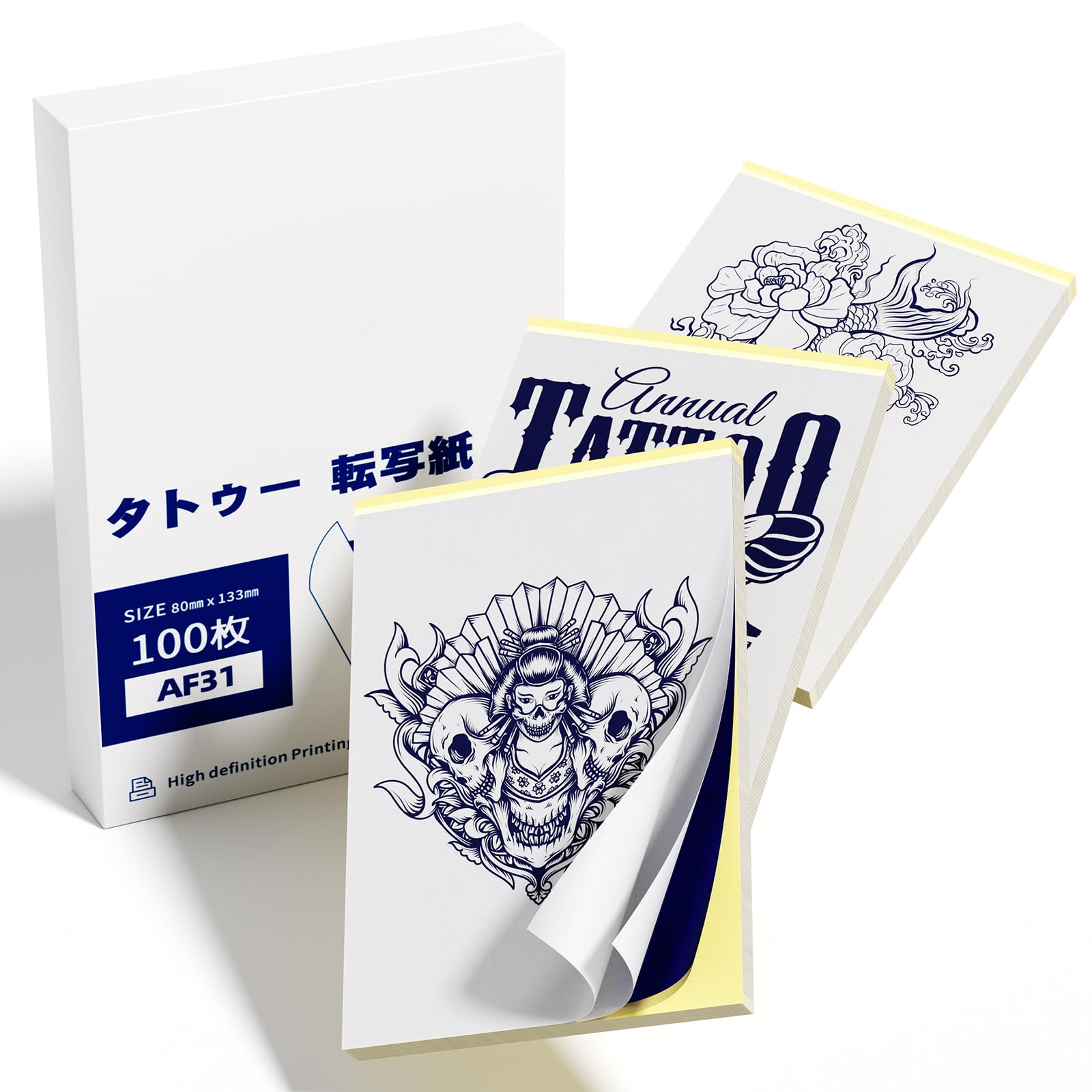 Amazon.co.jp: Memoqueen タトゥー 転写紙 100枚セット サーマルコピー